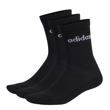 Medias Unisex Adidas x3 Crew Negro