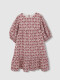 Vestido Estampado Flores Berenjena