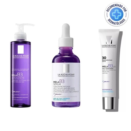 Pack La Roche-posay Mela B3 Gel + Serúm + Crema Con FPS 30 Pack La Roche-posay Mela B3 Gel + Serúm + Crema Con FPS 30