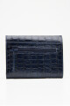 Billetera Belu Azul crocco