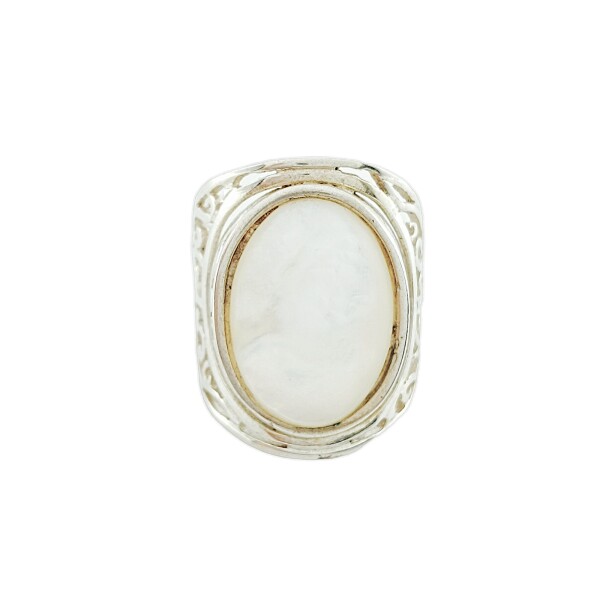 Anillo Oval-Plata 925-Piedra Nacar-AN3380 conpiedra