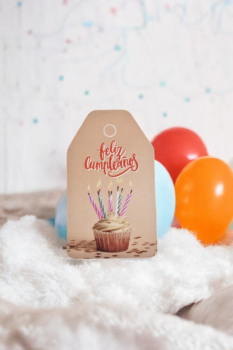 Tag cumpleaños 5x8,5. - DISEÑO 5 