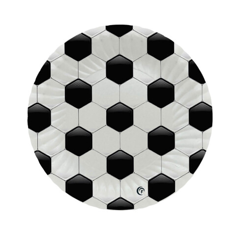 Cotillón Platos Descartables x 8 Fútbol U