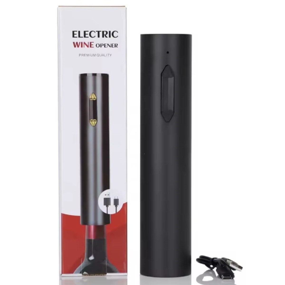 Descorchador Automático Sv01 Batería Recargable Ub - NEGRO 