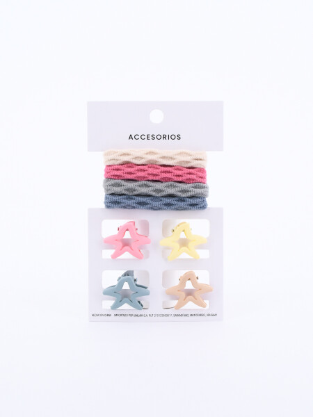 COLERO + BROCHE MULTICOLOR