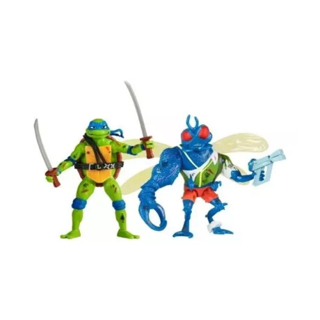 Leonardo vs Superfly Pack 2 Mini Figuras • Tortugas Ninja TMNT Leonardo vs Superfly Pack 2 Mini Figuras • Tortugas Ninja TMNT