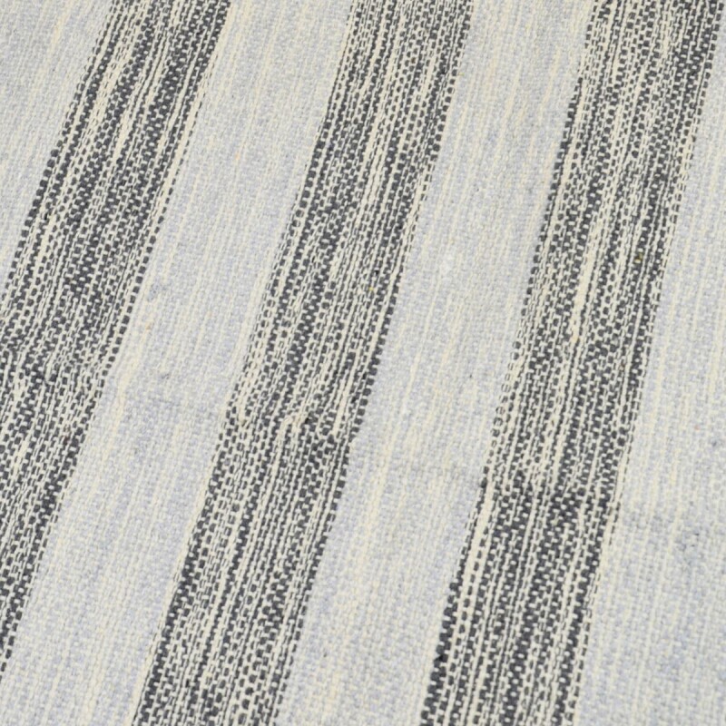 Alfombra con flecos 69x114cm AZUL Y GRIS