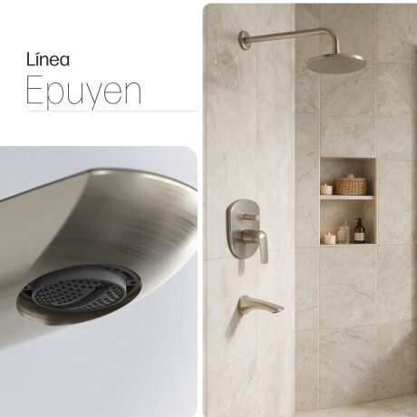 JUEGOS DE GRIFERIA LAVATORIO ALTO DUCHA SATINADO CEPILLADO GRIS-BRUSHED NICKEL