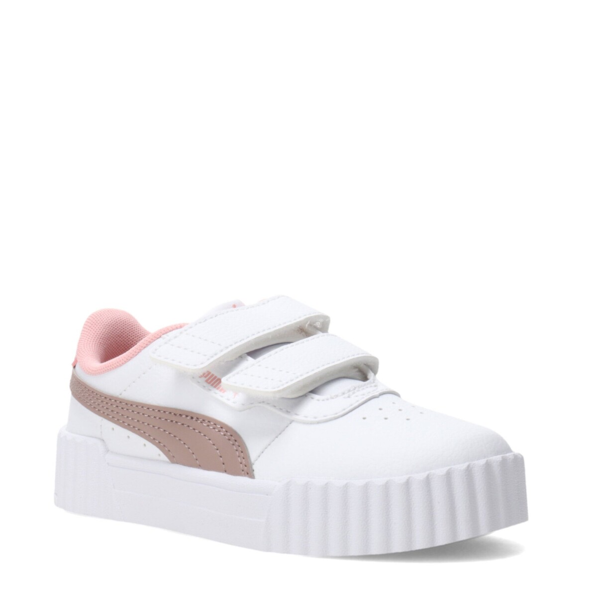 Championes de Niña Puma Carina 3.0 V Ps - Blanco - Rosa Viejo 