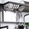 Escurridor De Platos Para Cocina Con Porta Cubiertos Escurridor De Platos Para Cocina Con Porta Cubiertos