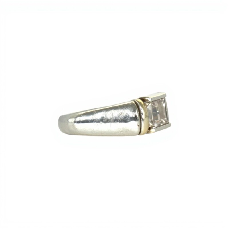Anillo Varios-Plata y Oro-Piedra Zirconia-AN5133 conpiedra