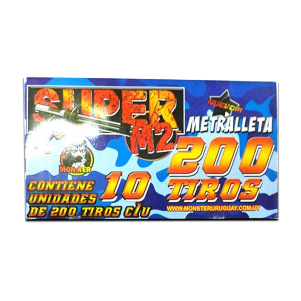 METRALLETA 200 TIROS SUPER M2 METRALLETA 200 TIROS SUPER M2