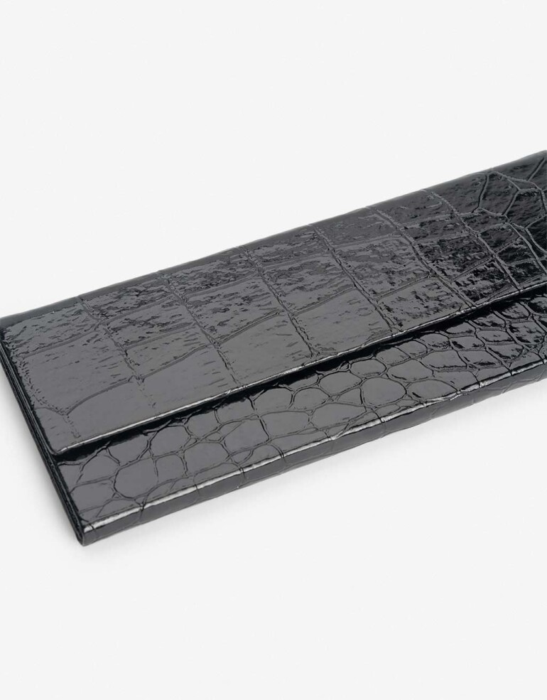 Estuches Anteojos Liso Estuche Plegable Con Textura - Negro