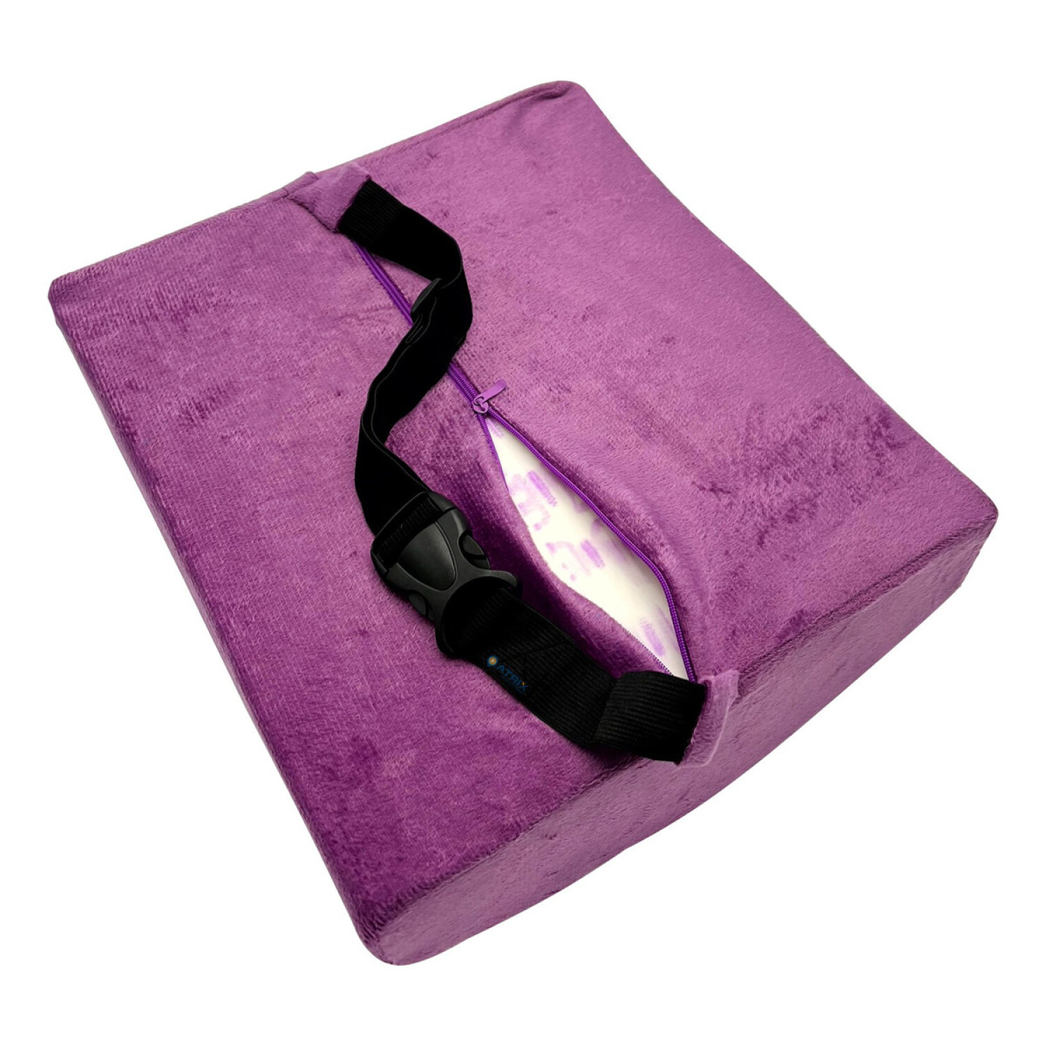 Soporte Respaldo Lumbar Anatómico Ergonómico Viscoelástico - Variante Color  Violeta Texturizado — Atrix
