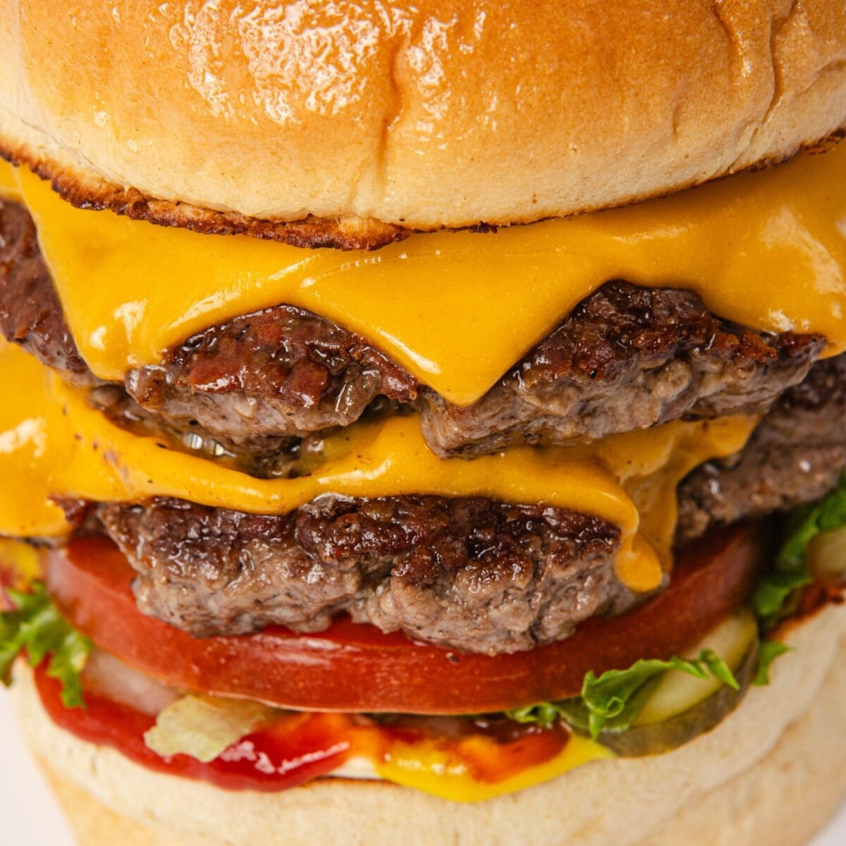 DOUBLE CHEESEBURGER - Pan de harina de arroz integral con semillas de sésamo 