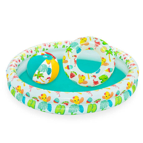 Piscina Bestway Infantil 137 L Inflable+ Aro+ Pelota Bsw051124