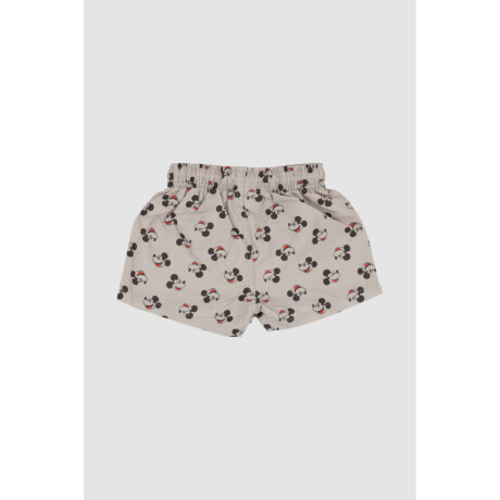 Short mickey 6-36m 4a Gris claro