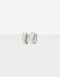 Aros Argollas Metal Argollas De Metal Bold - Plateado Rodio