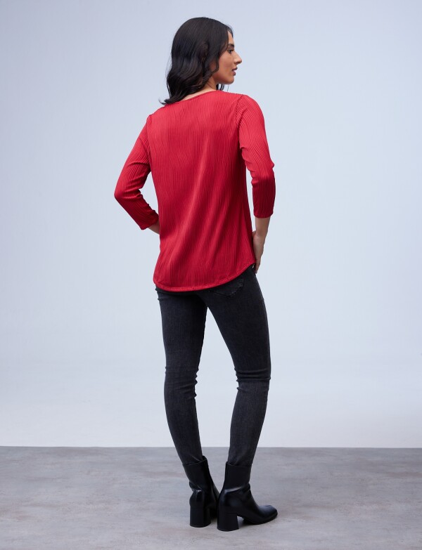 Blusa Zip ROJO