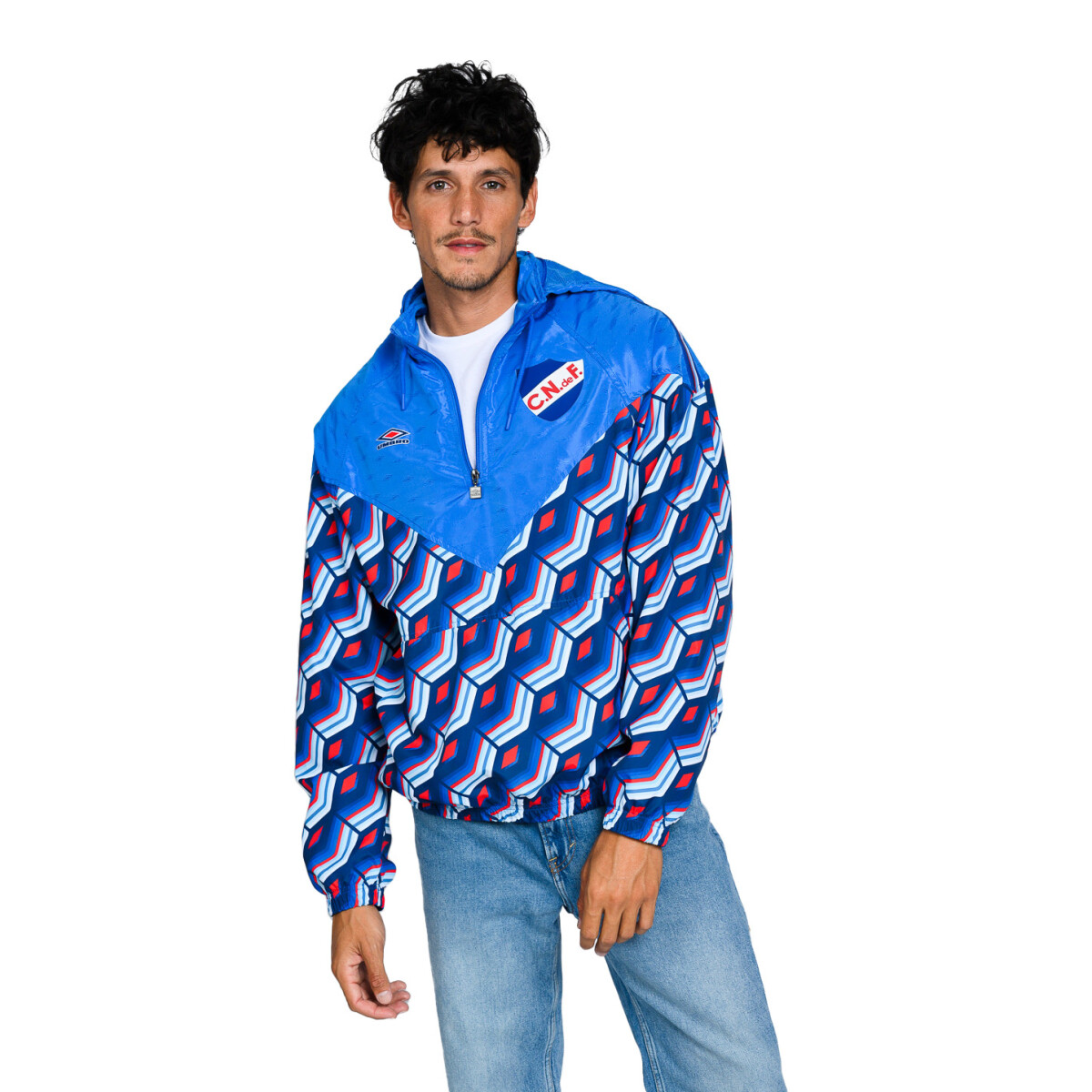 Canguro de Hombre Umbro Nacional Windbreaker Panelled - Azul Royal - Azul Marino - Rojo 