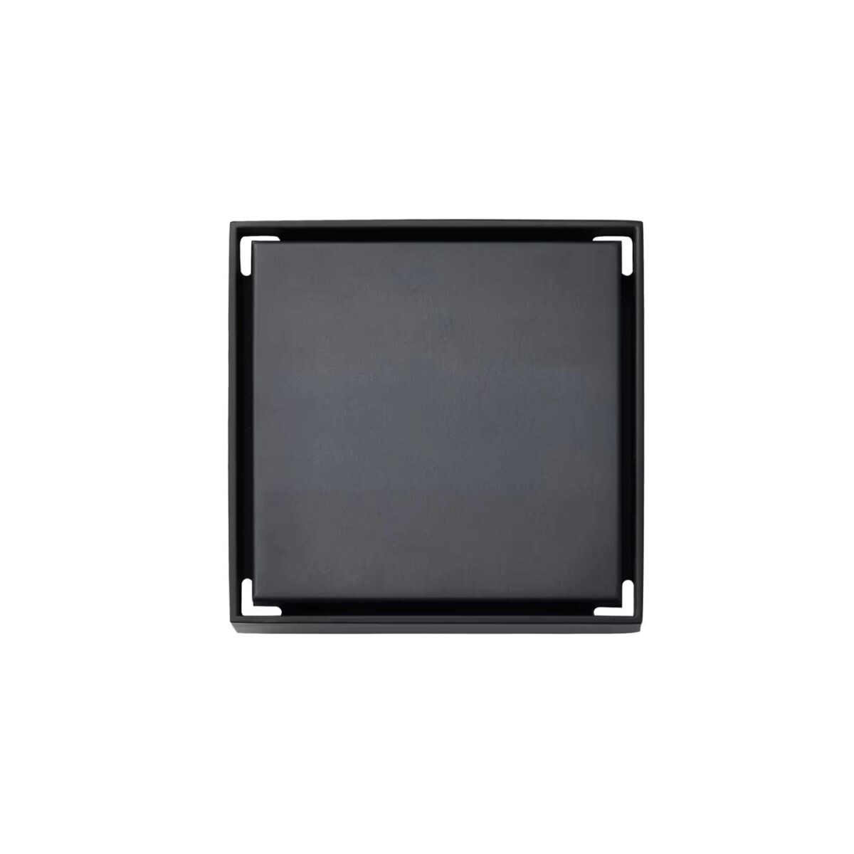 Rejilla Ciega O Para Revestir Negro Mate 10x10 Dmc 