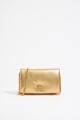 BOLSO SOLAPA MINI PIEL NAPA OR Oro