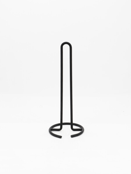 PORTA ROLLOS DE COCINA METAL NEGRO