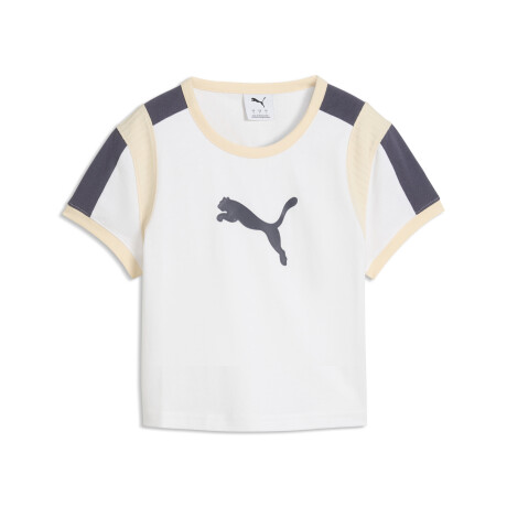 Graphic Ringer Baby Tee 63662102 Blanco