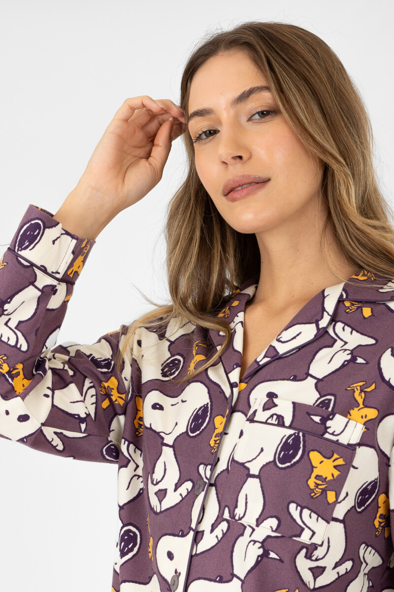 Pijama purple sn americano Lila