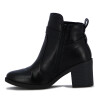 Comfortflex Bota Caña Baja C/ Hebilla Y Taco Medio Negro