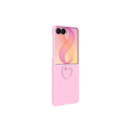 Galaxy Z Flip8 Ring Case Silicone Pink