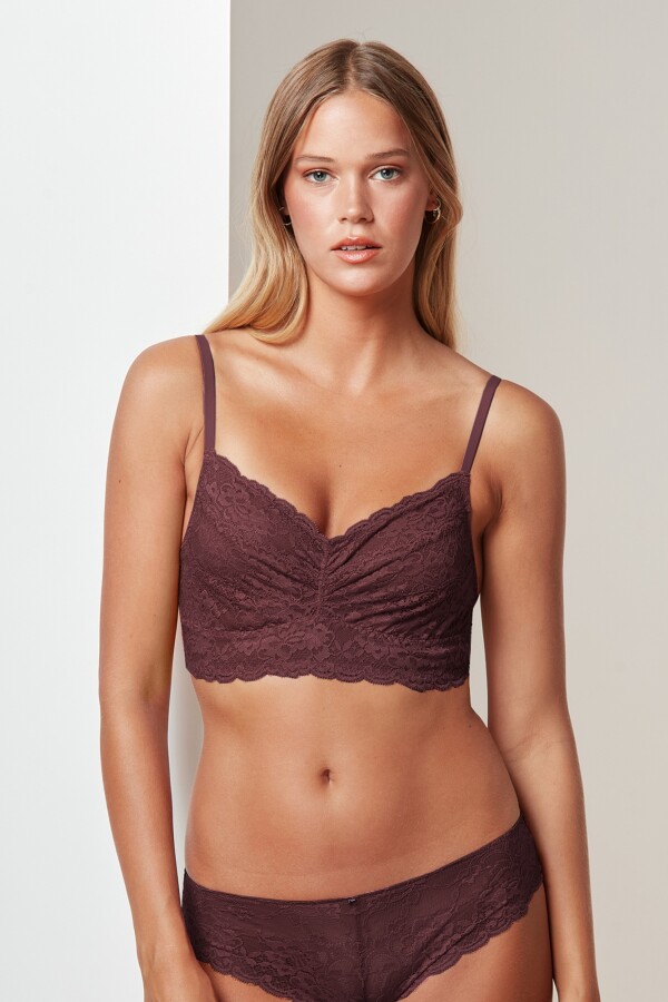 Bralette Like A Butterfly CHOCOLATE