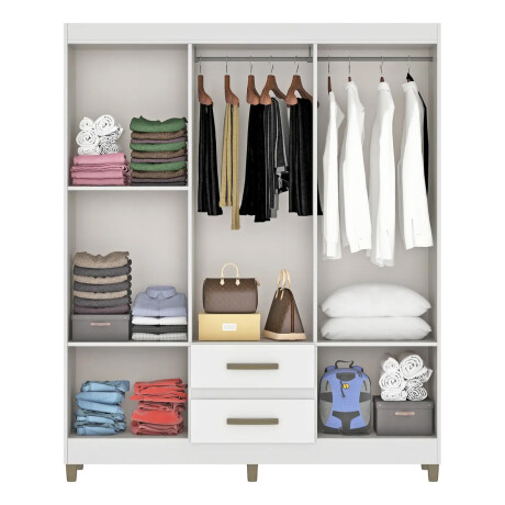 Combo dormitorio completo: Ropero + Cómoda + 2 mesas de luz Combo dormitorio completo: Ropero + Cómoda + 2 mesas de luz