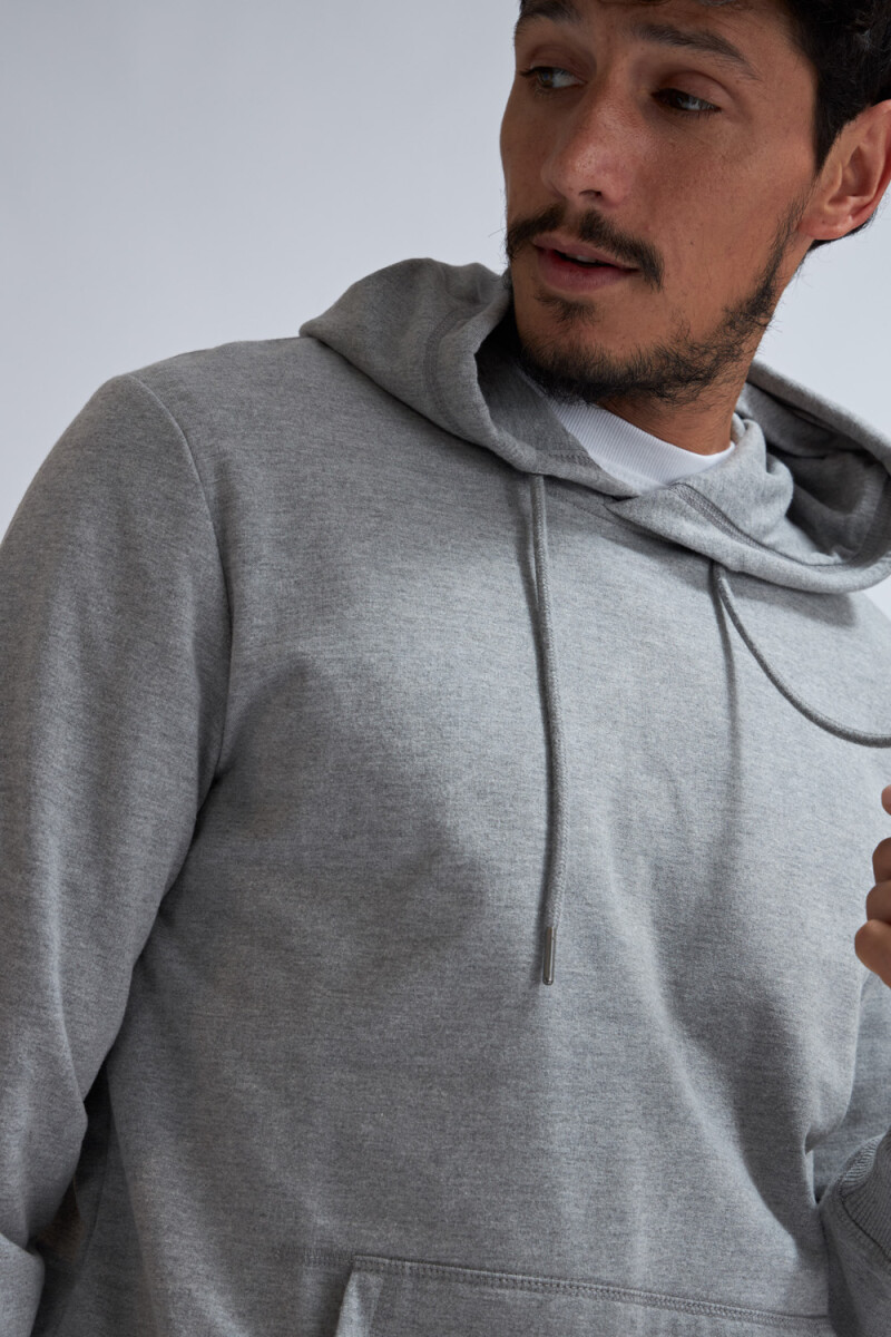 Hoodie deportivo Gris melange