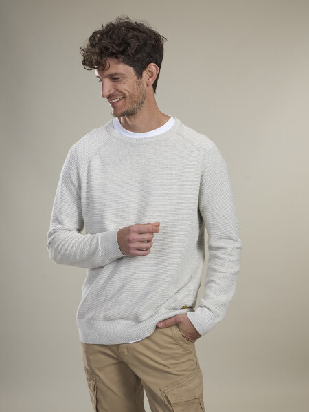 SWEATER BASILEA GRIS CLARO MELANGE
