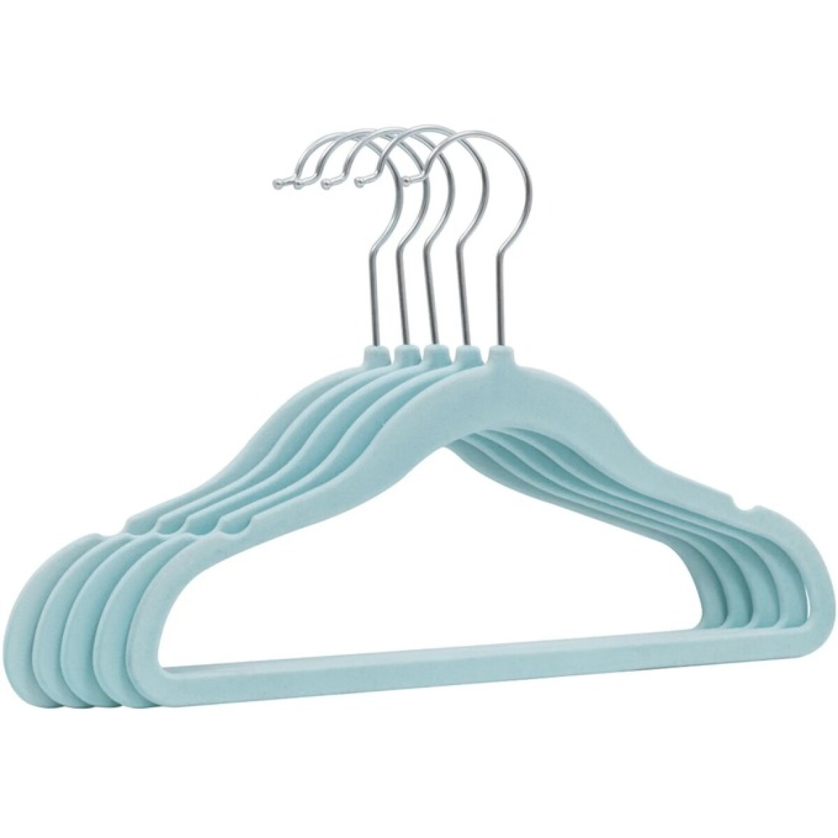 Set perchas BUBA x5 - celeste 