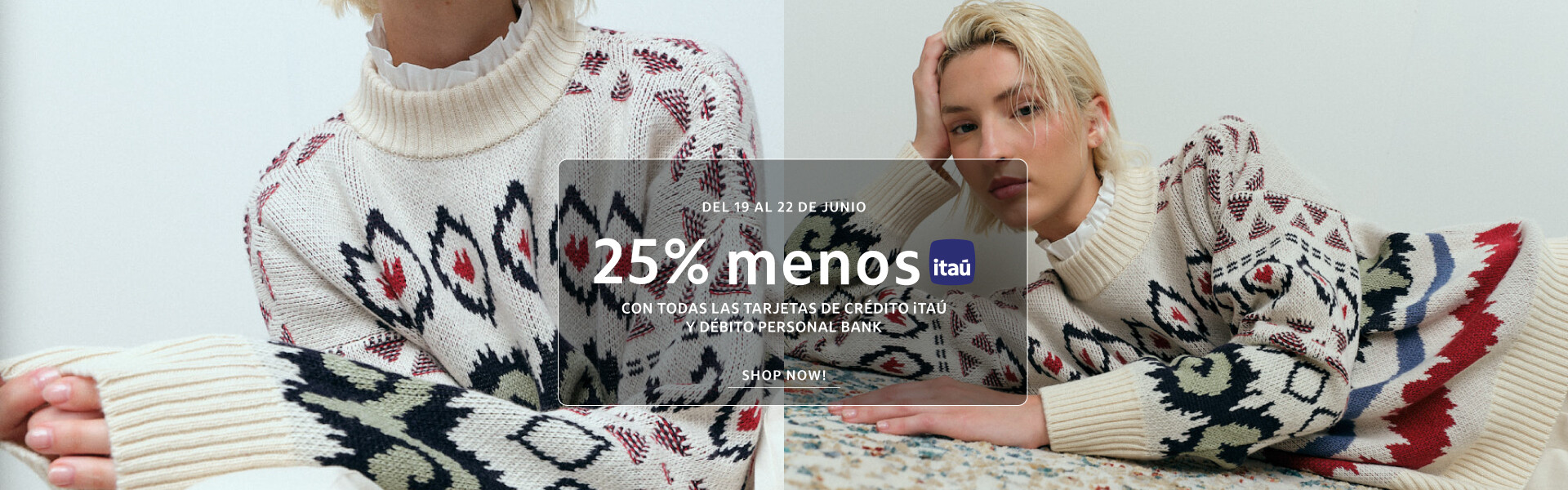 25% menos con credito itau