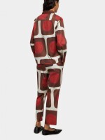 Pantalón Estampado De Lyocell multicolor
