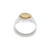 Anillo Profesión Asistente social-Plata y Oro-Sin Piedra-AP5001 Sinpiedra