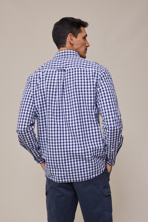CAMISA M/C ROVIGO POLANCO Azul Cuadros