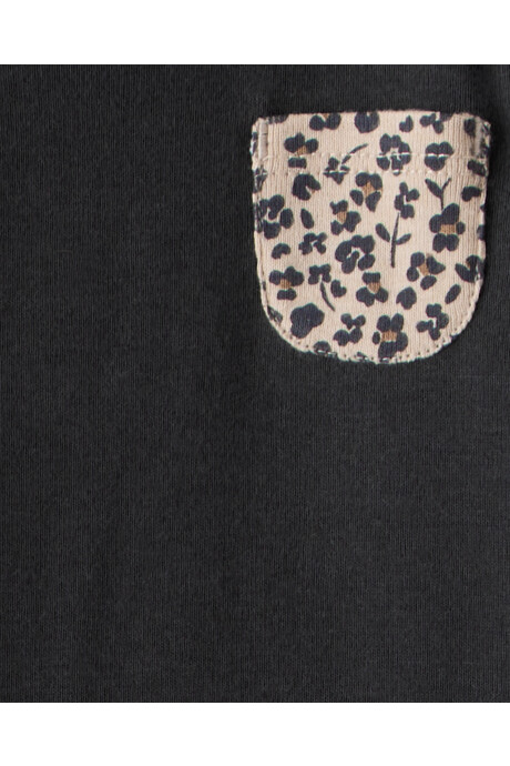 Set tres piezas de algodón, pantalón y dos bodies, diseño guepardo Sin color