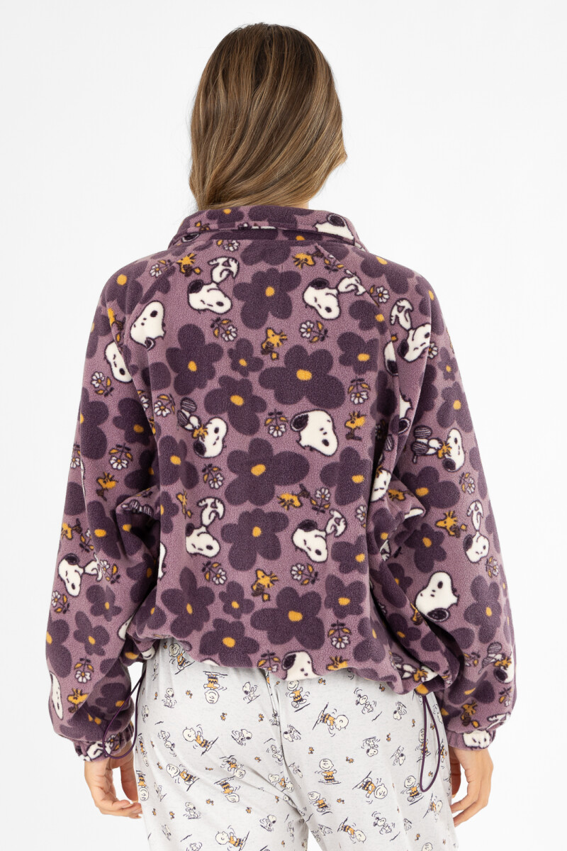 Campera snoopy Lila