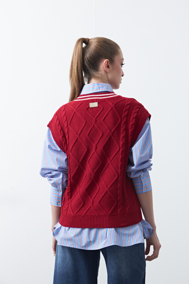 CHALECO ANTLIA Rojo Oscuro