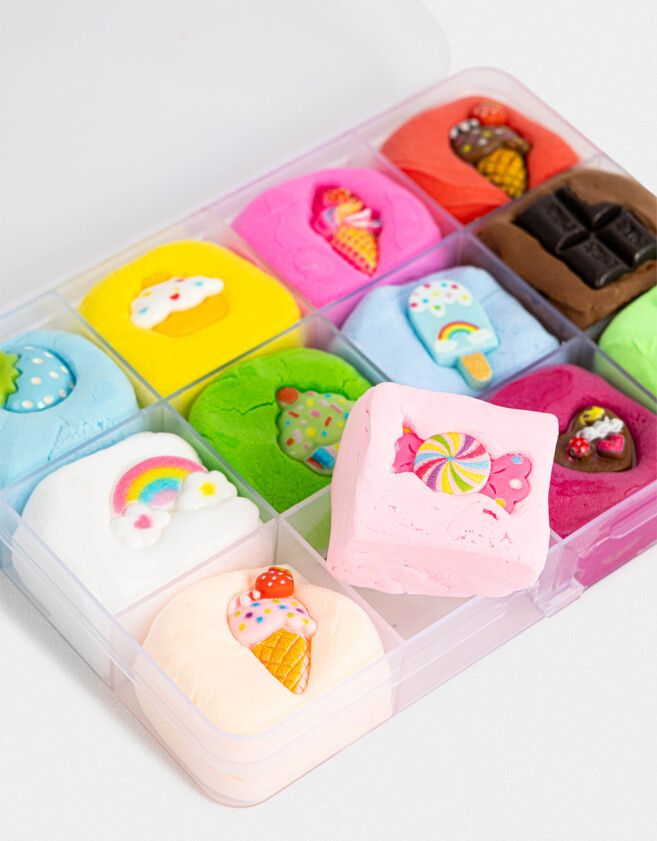 Lúdico Set De Slimes En Estuche - Combinacion Multicolor