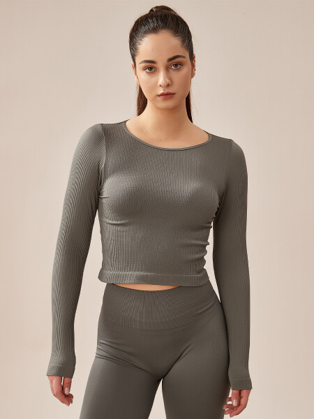 TOP REGINA GRIS OSCURO