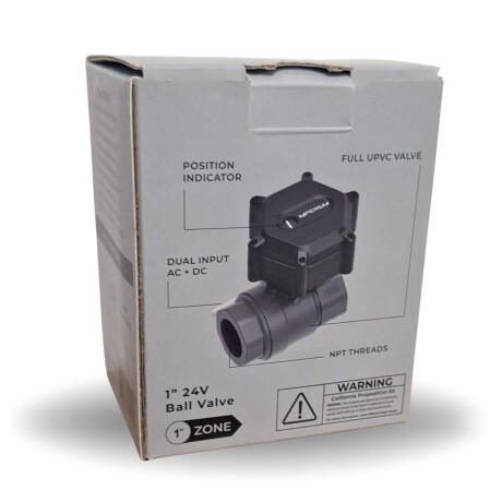 Válvula de Bola PVC 1" - 24V Imperium Controls Válvula de Bola PVC 1" - 24V Imperium Controls