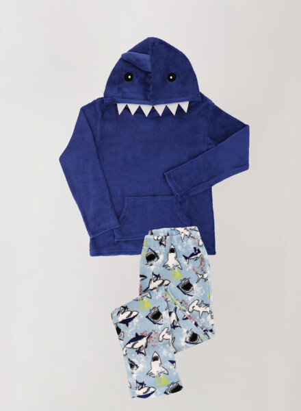 Pijama shark coral Azul