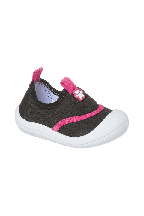 Tenis Sin Cordones Negro y Rosa