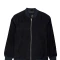 Campera bomber gamuza negro