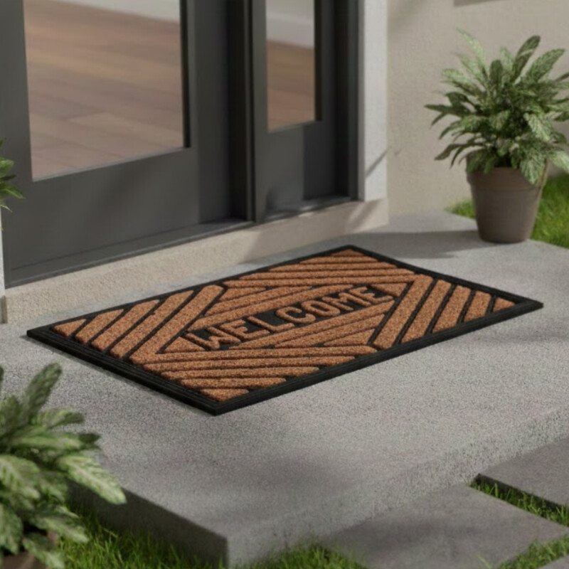 Felpudo coco/goma 40x60 cm MARRON